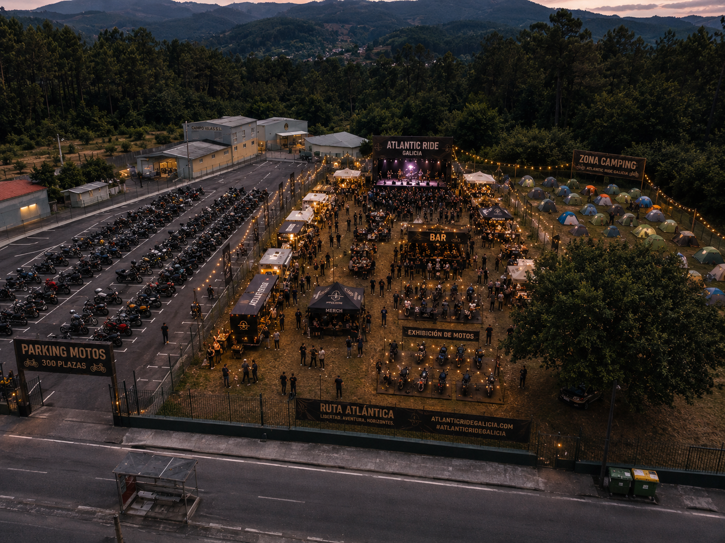 ATLANTIC RIDE GALICIA CONTARÁ CON ZONA DE ACAMPADA