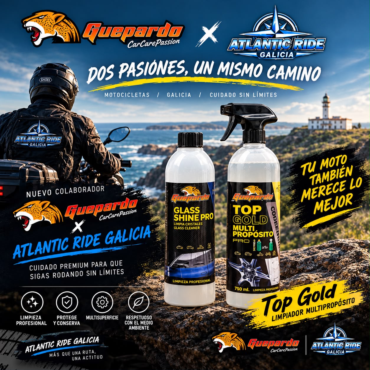 🏍️🌊 GUEPARDO × ATLANTIC RIDE GALICIA 🌊🏍️